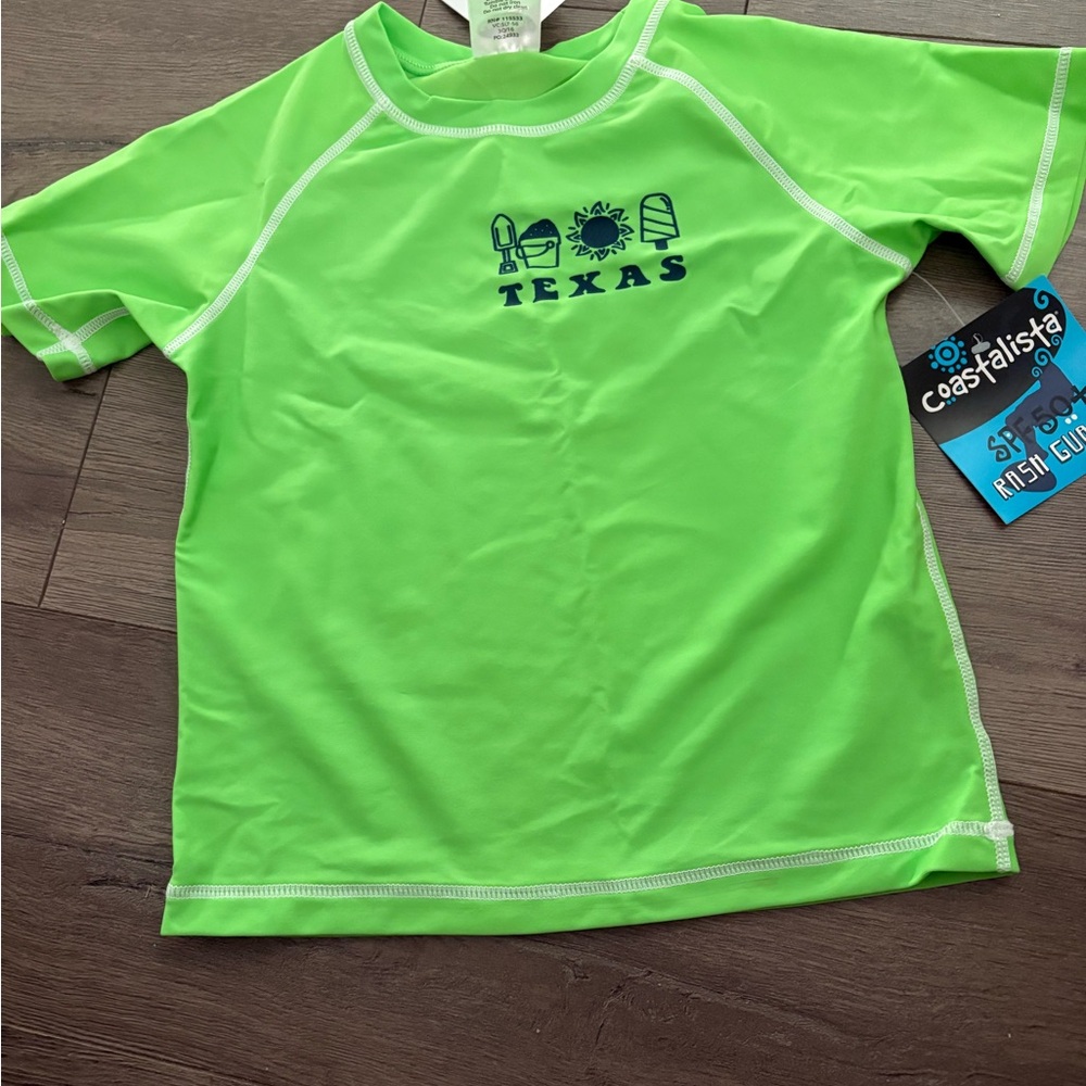 Boys Texas Rash Guard Size 5T
